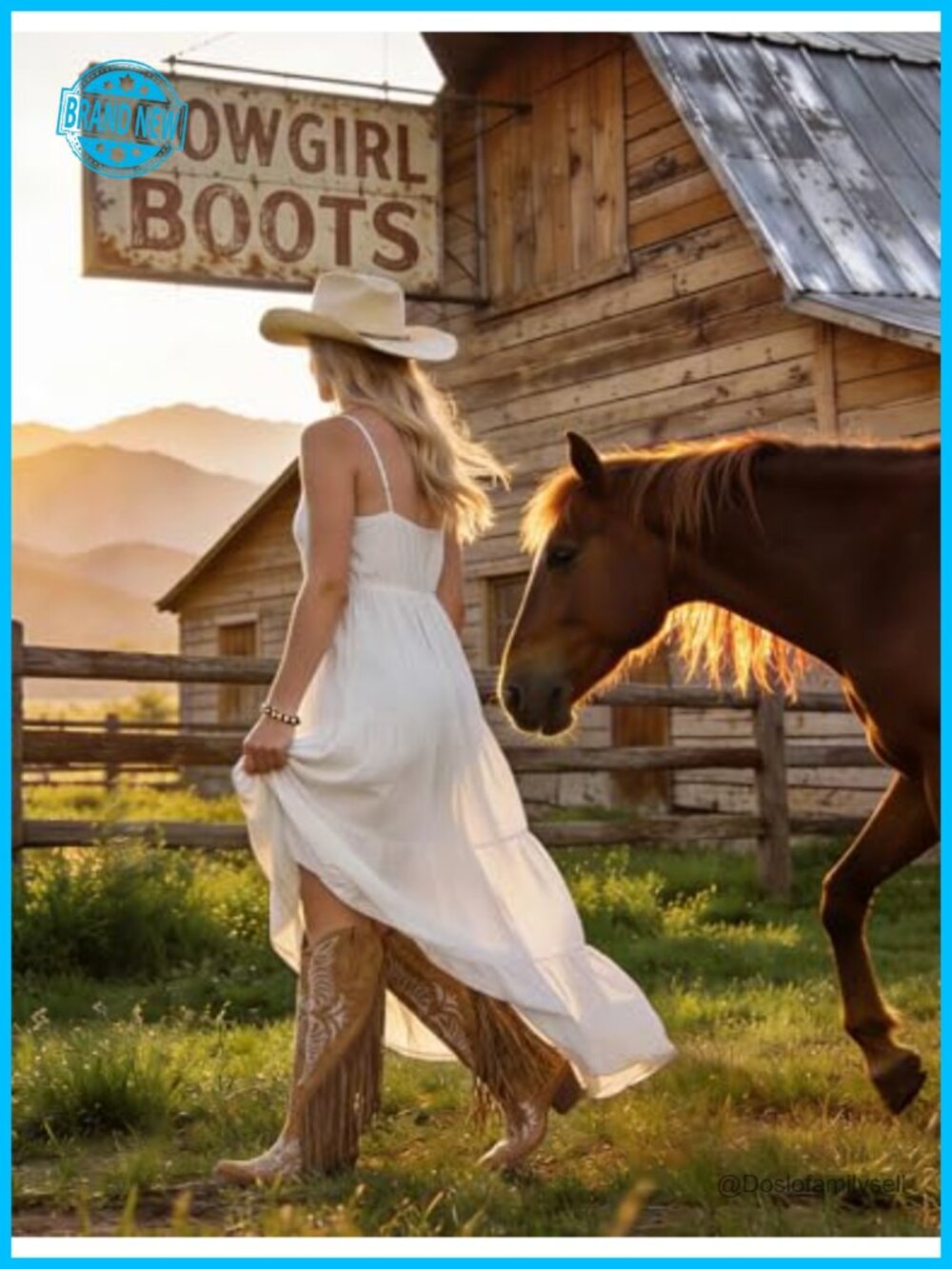 Faux Leather Fringe Western Cowboy Boots Pointed Toe Knee High